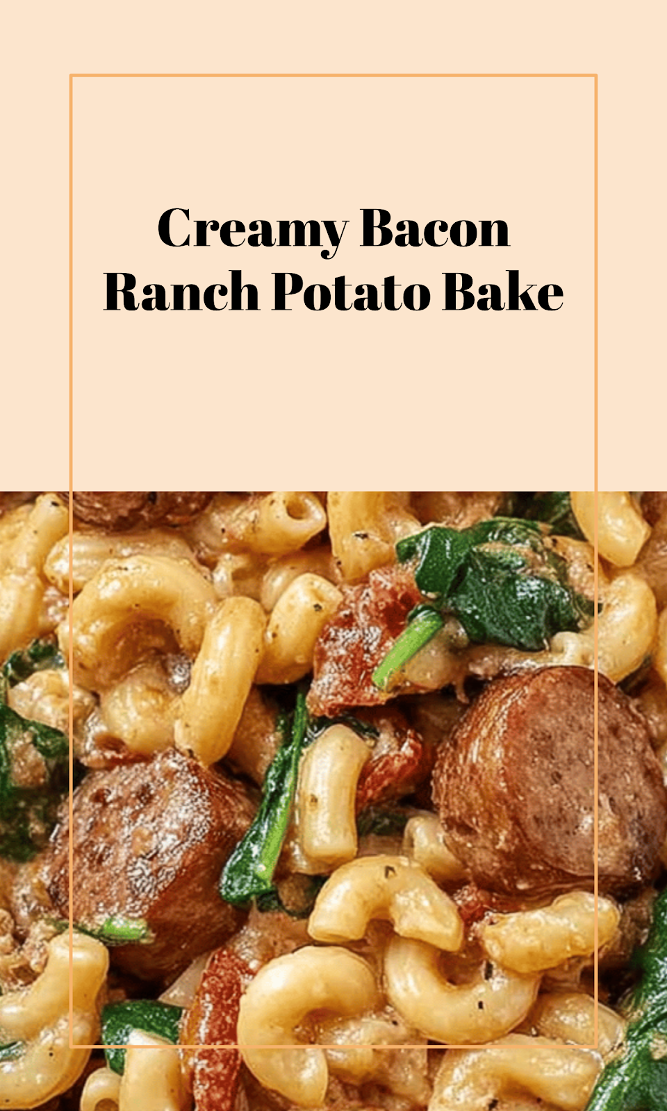 Chicken Bacon Ranch Potato Bake