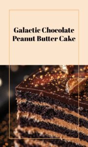 Chocolate Peanut Butter Galaxy Cake