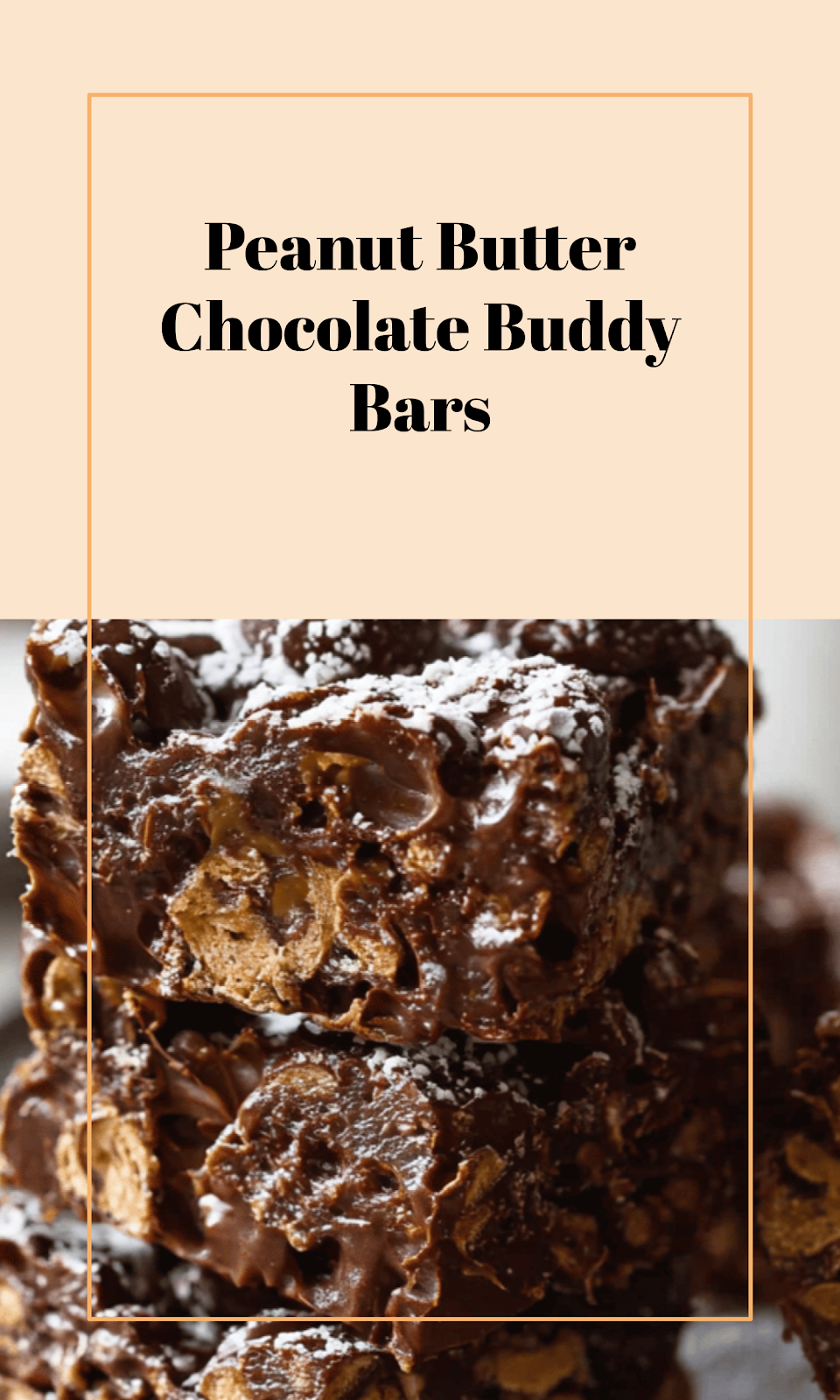Chocolate Peanut Butter Muddy Buddy Bars