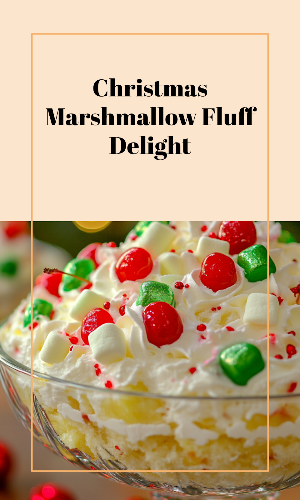 Christmas Marshmallow Fluff Salad