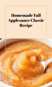 Classic Homemade Applesauce for Fall