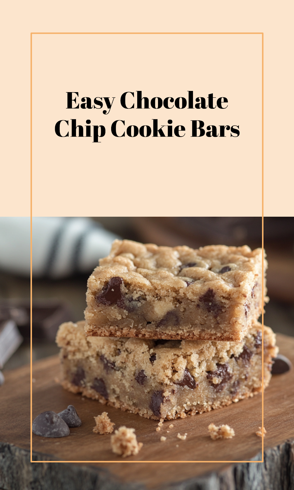 Classic Lazy Chocolate Chip Bars