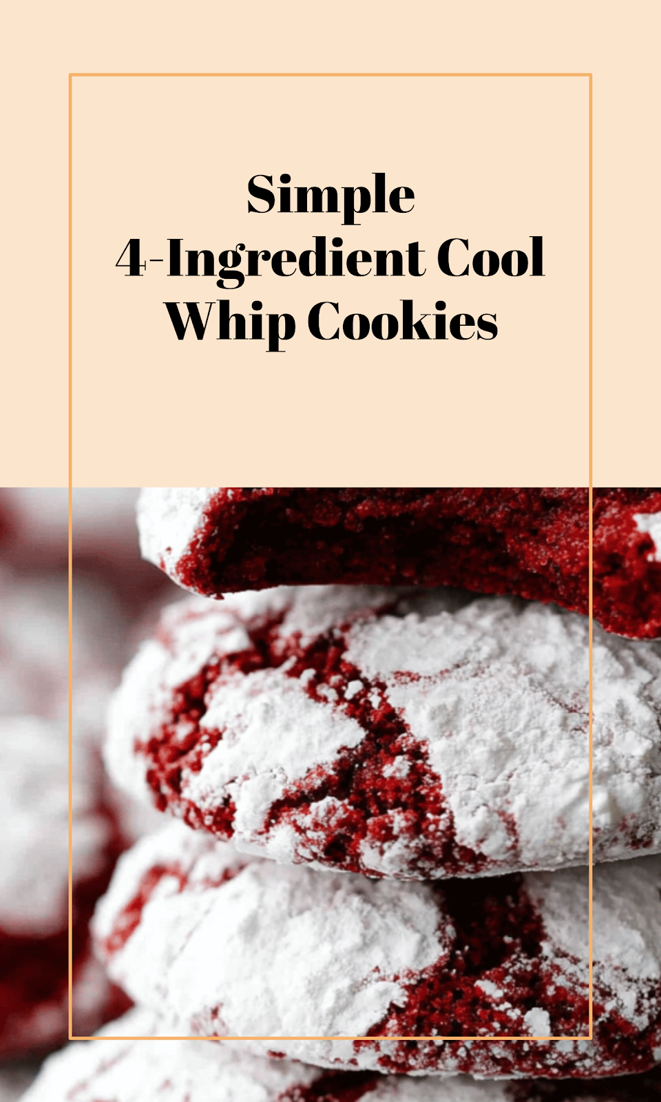 Easy 4-Ingredient Cool Whip Cookies