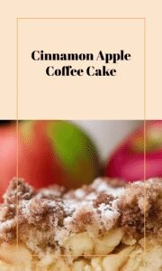 Easy Apple Coffee Cake with Cinnamon Topping