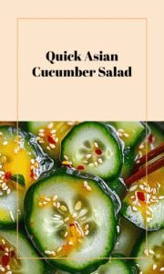 Easy Asian Cucumber Salad Recipe