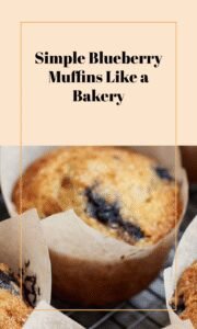 Easy Bakery-Style Blueberry Muffins Recipe