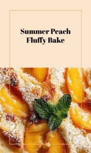 Fluffy Baked Peach Delight for Summer