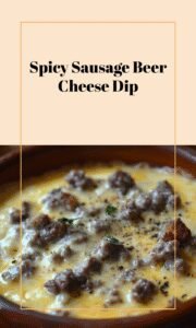 Hot Sausage Beer Cheese Dip