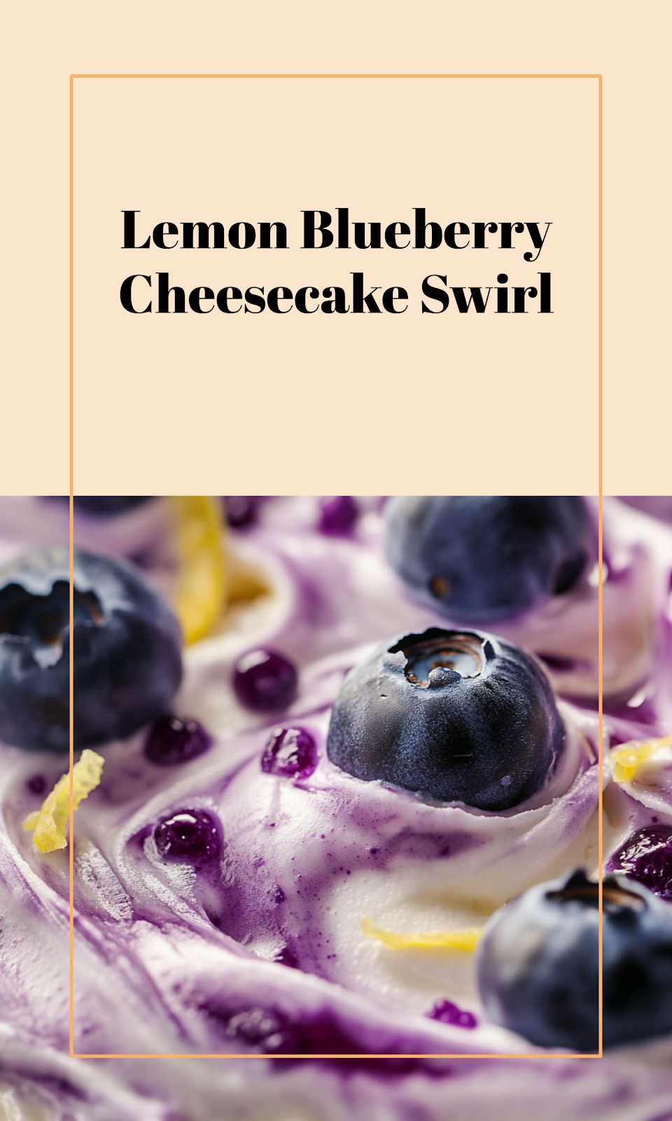 Lemon Blueberry Swirl Cheesecake