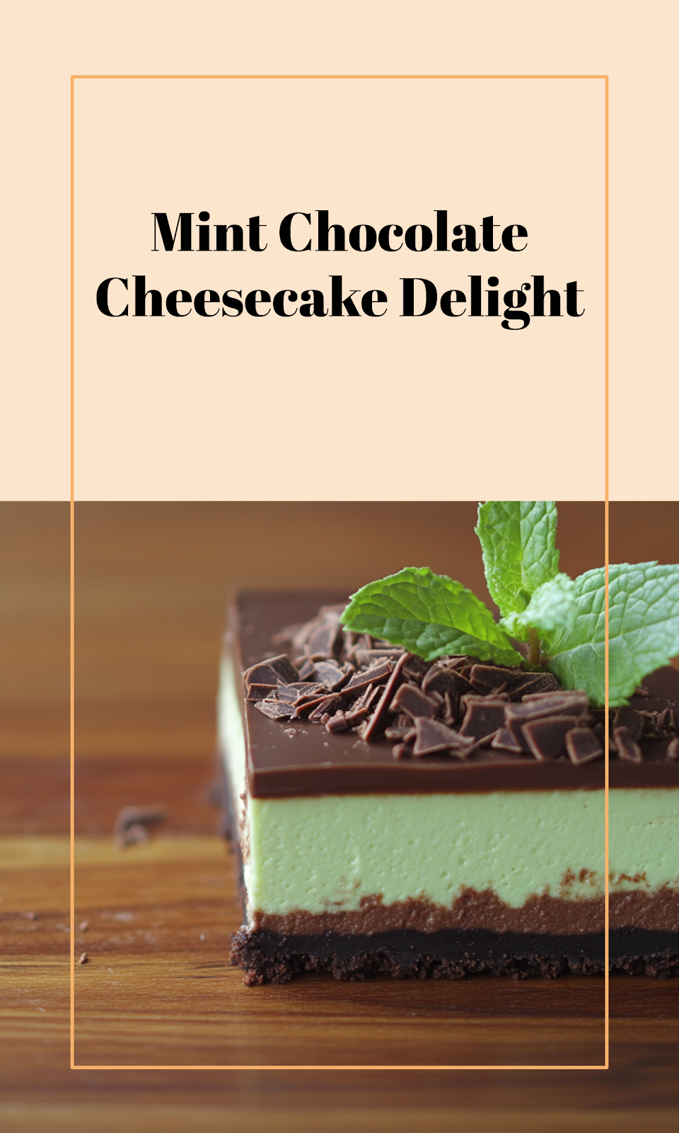 Mint Chocolate Cheesecake Cake