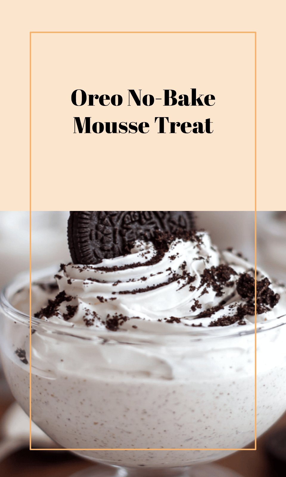 No-Bake Oreo Mousse Delight