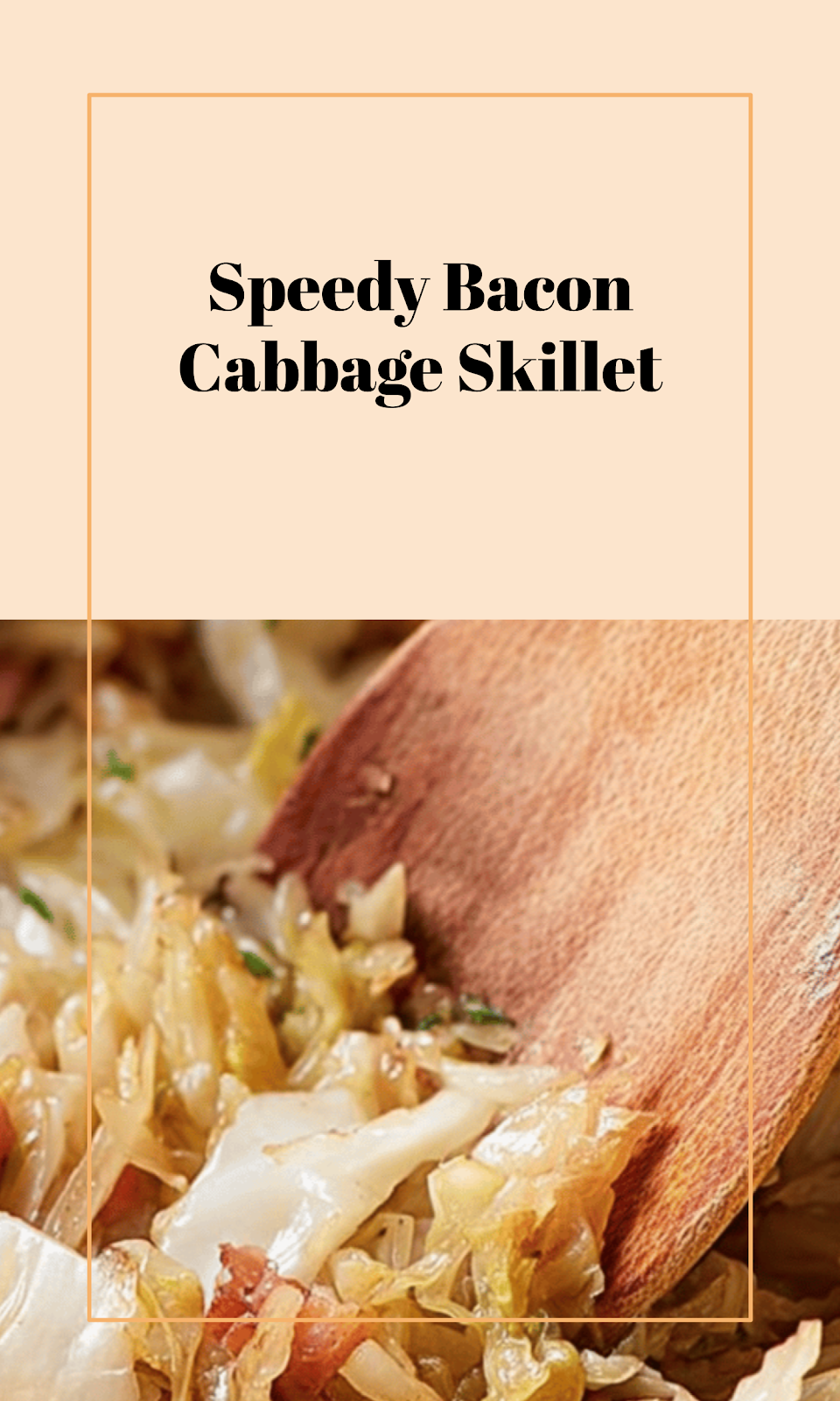 Quick Bacon Cabbage Skillet