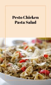 Quick Chicken Pesto Pasta Salad
