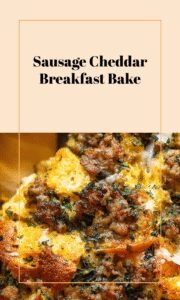 Savory Sausage and Cheddar Breakfast Strata