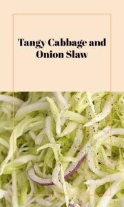 Tangy Vinegar Slaw with Cabbage and Onion