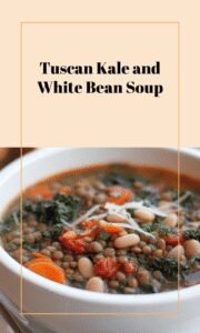 Tuscan White Bean and Kale Lentil Soup