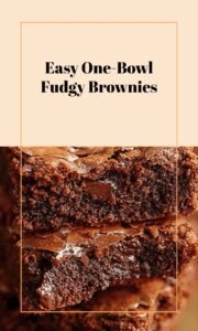 Ultimate One-Bowl Fudgy Homemade Brownies