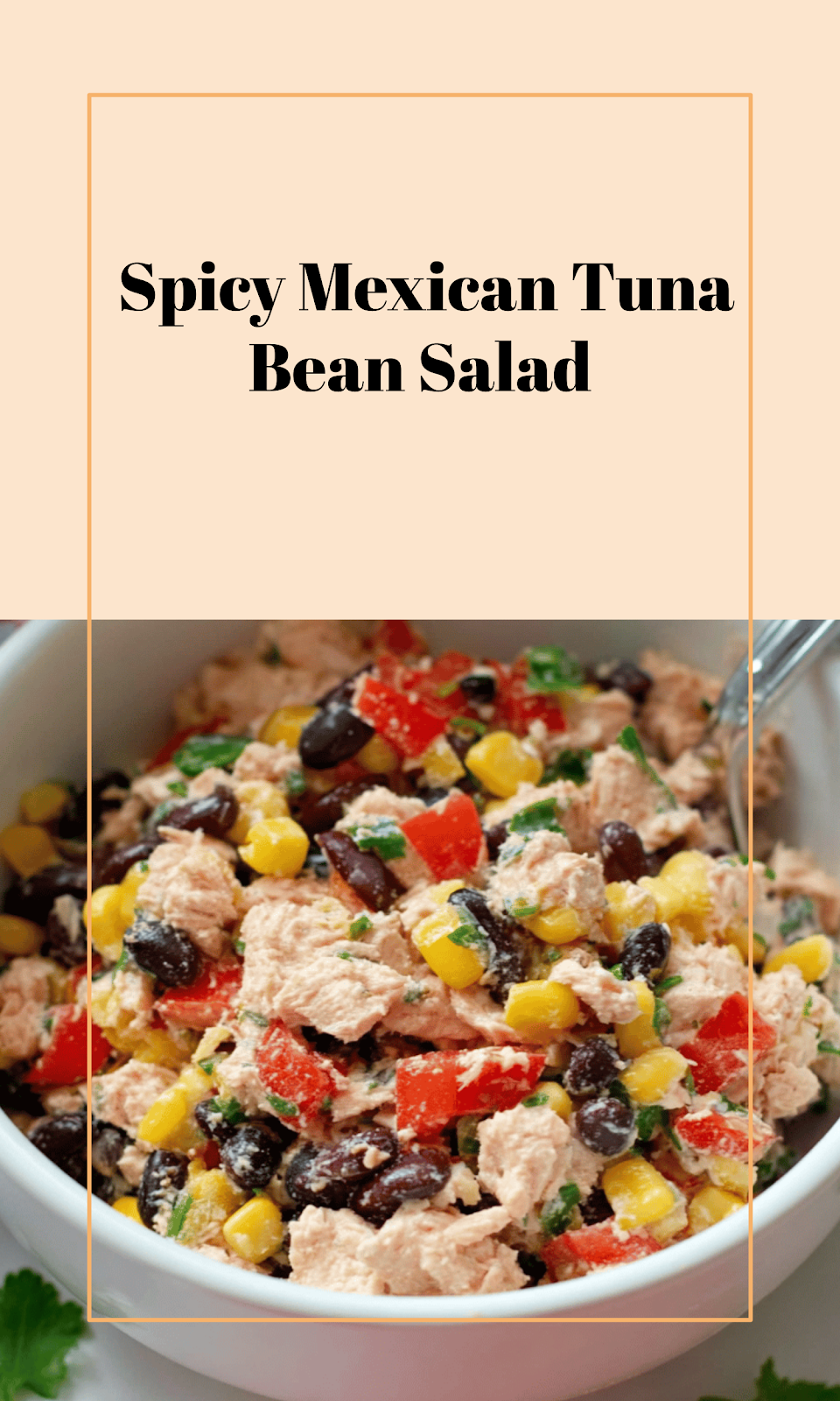 Zesty Mexican Tuna Salad with Beans and Veggies