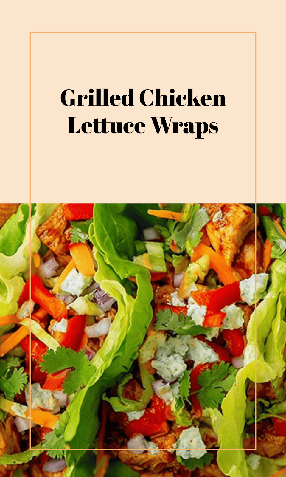 BBQ Chicken Lettuce Wrap Delight