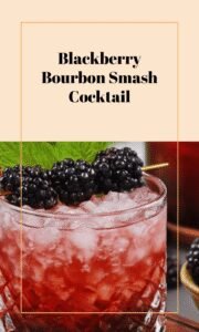 Blackberry Bourbon Smash Cocktail