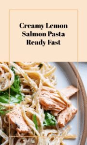 Creamy Lemon Salmon Pasta in 20 Minutes