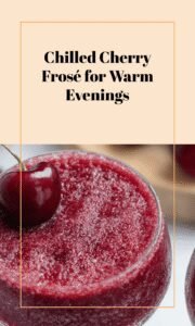 Easy Cherry Frosé for Summer Nights
