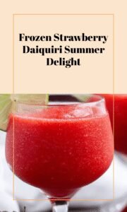 Easy Frozen Strawberry Daiquiri Recipe for Summer