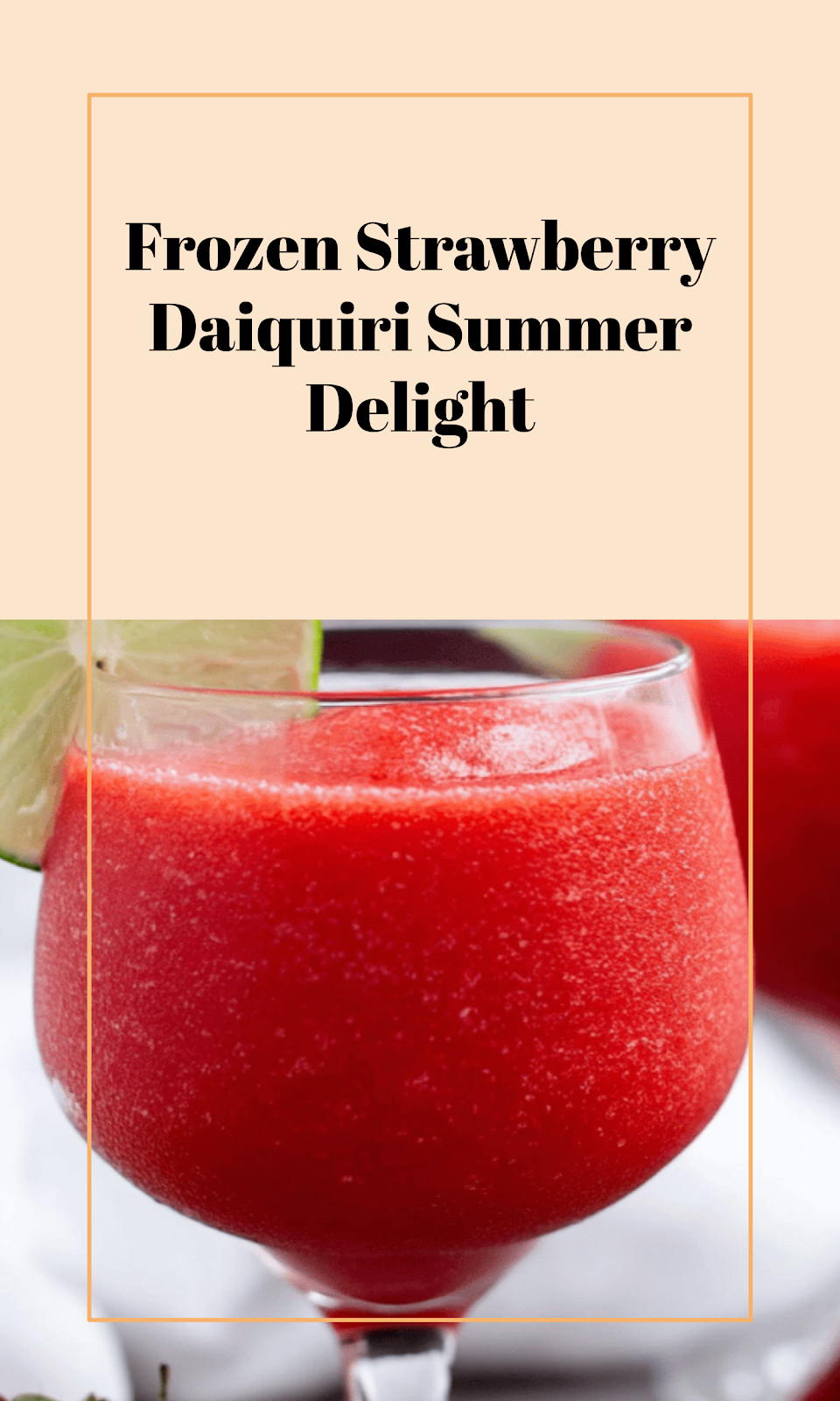 Easy Frozen Strawberry Daiquiri Recipe for Summer