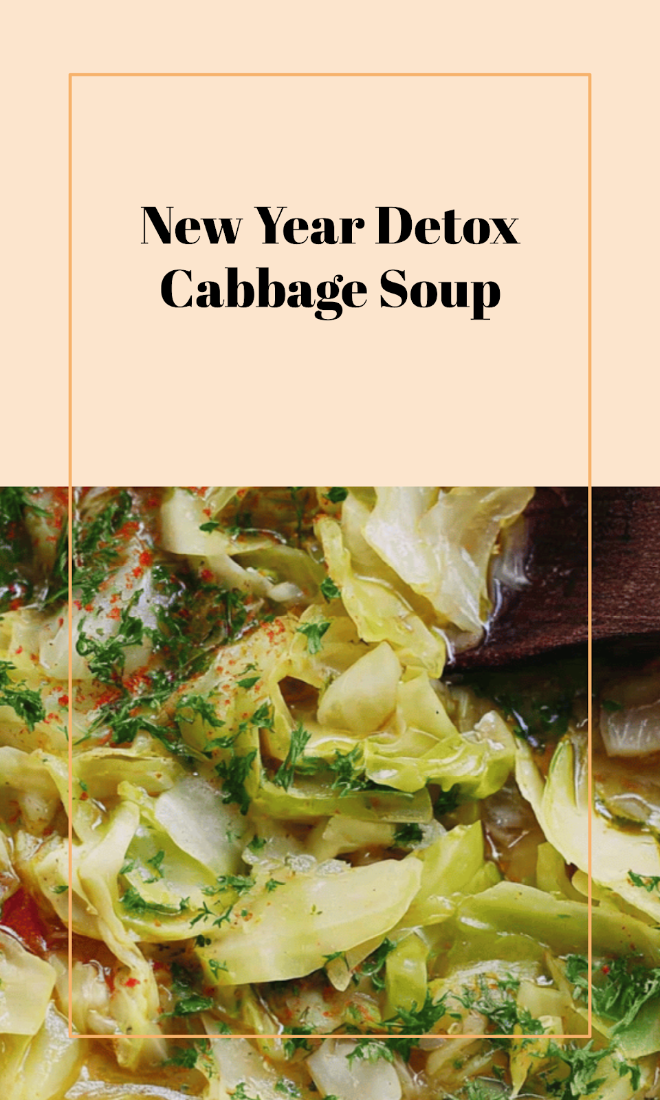 Fresh Cabbage Detox Soup for New Year