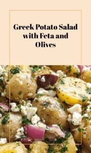 Greek-Style Warm Potato Salad with Feta & Olives