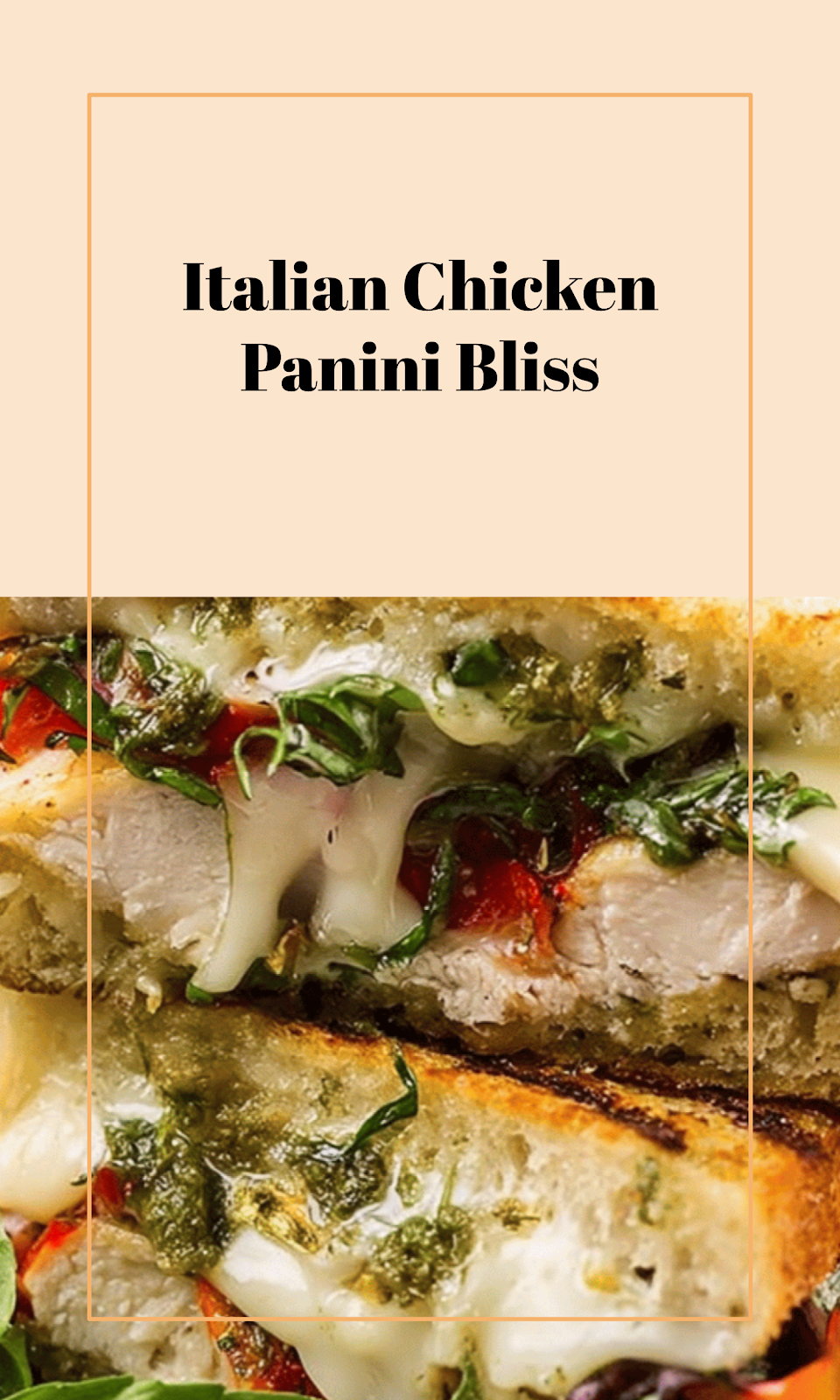 Italian Chicken Panini Delight