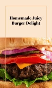 Juicy Homemade Hamburger Delight