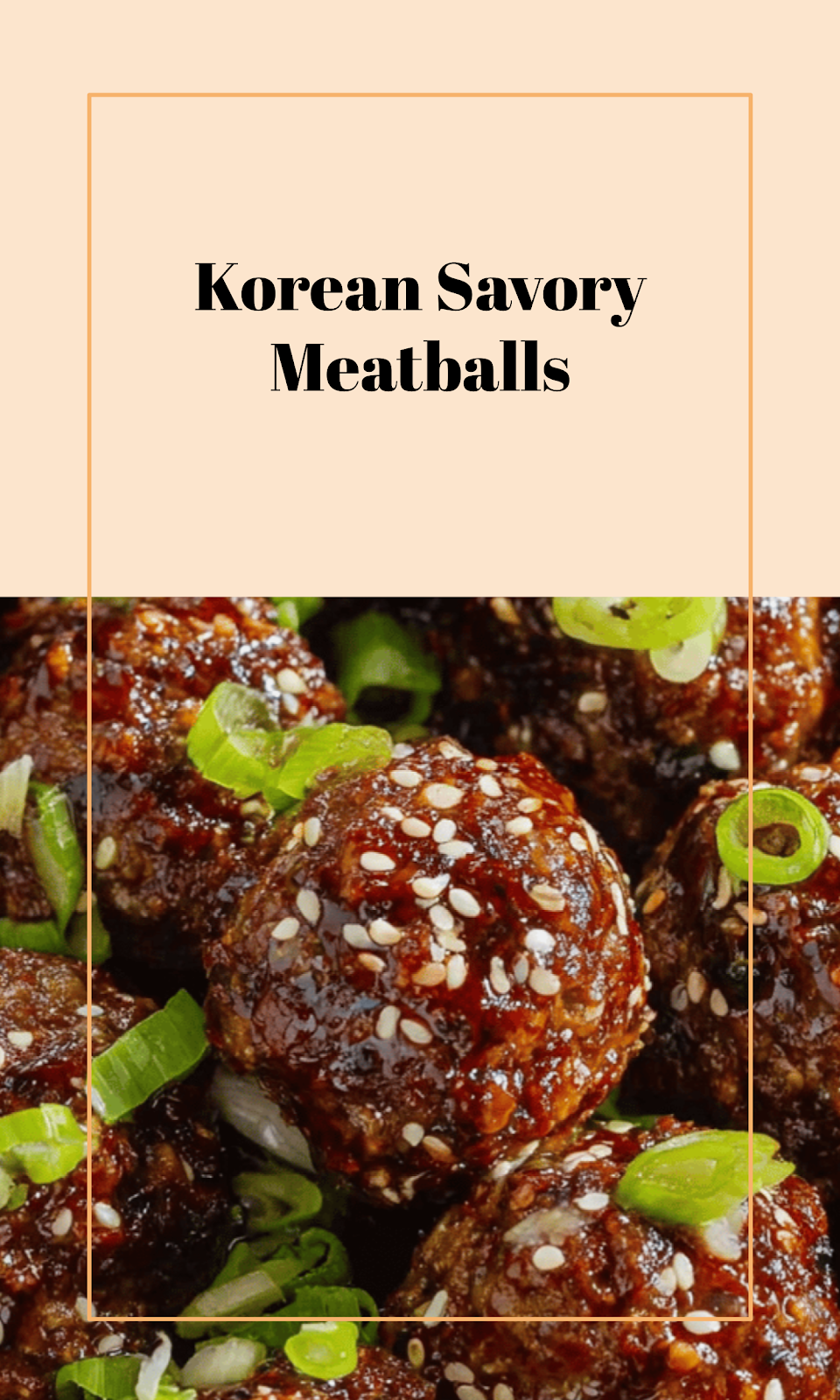 Korean-Style Savory Meatballs