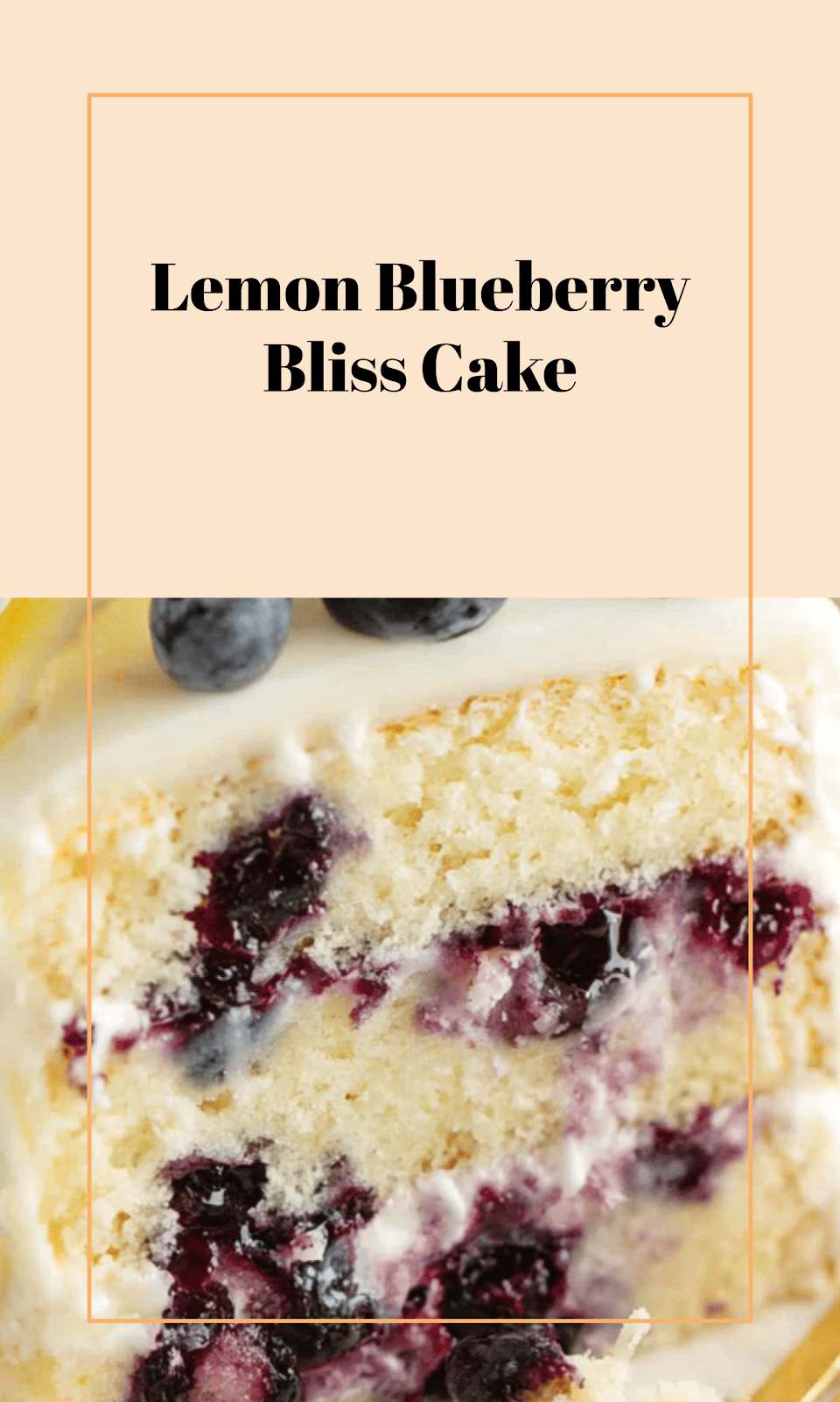 Lemon Blueberry Delight Cake