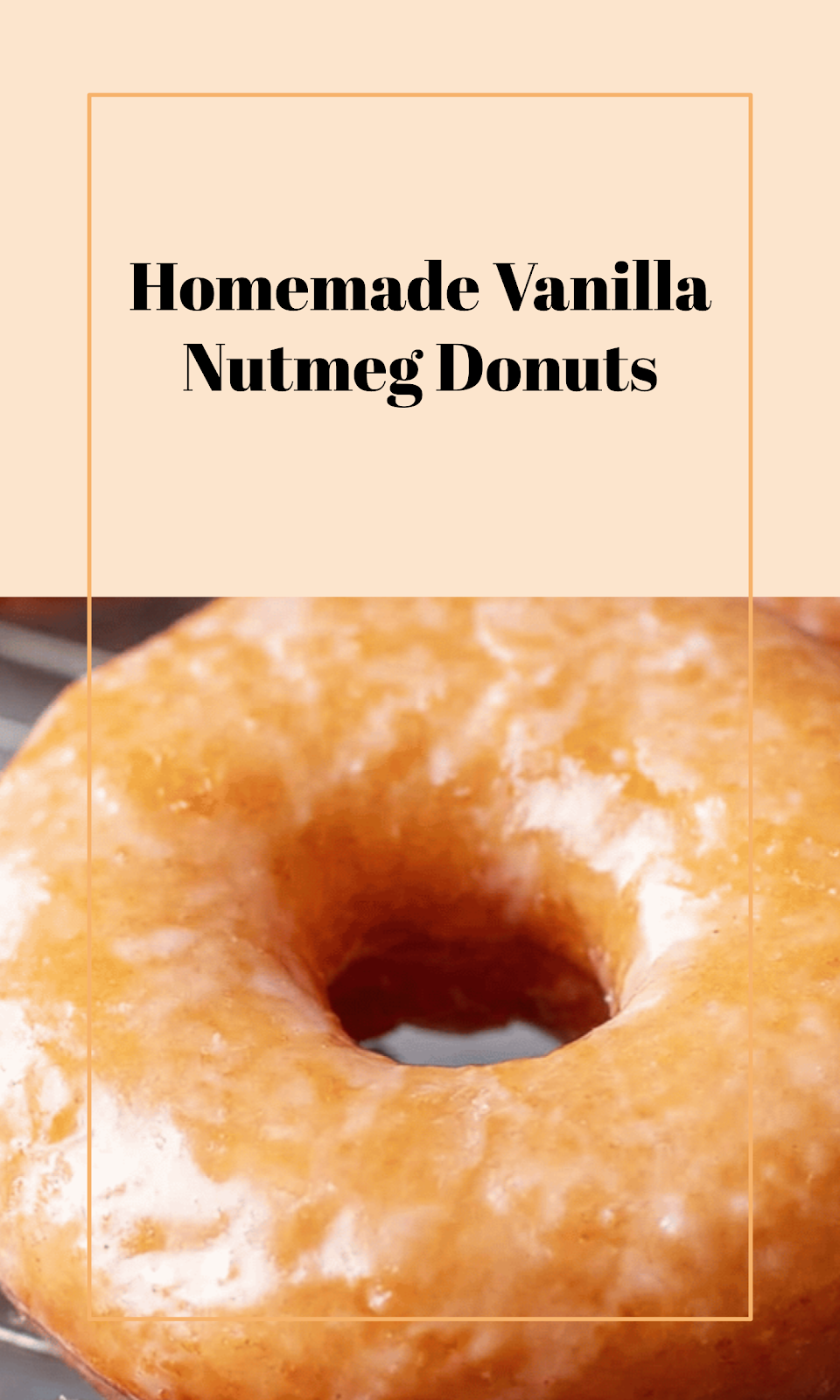 Light Vanilla Nutmeg Homemade Donuts