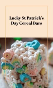 Lucky Charm Cereal Bars for St Patrick's Day