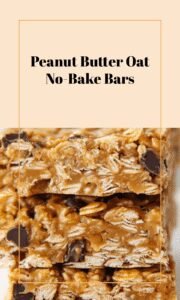 No-Bake Peanut Butter Oatmeal Bars
