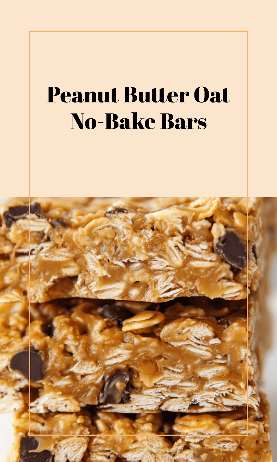 No-Bake Peanut Butter Oatmeal Bars