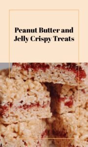 Peanut Butter Jelly Krispie Bars
