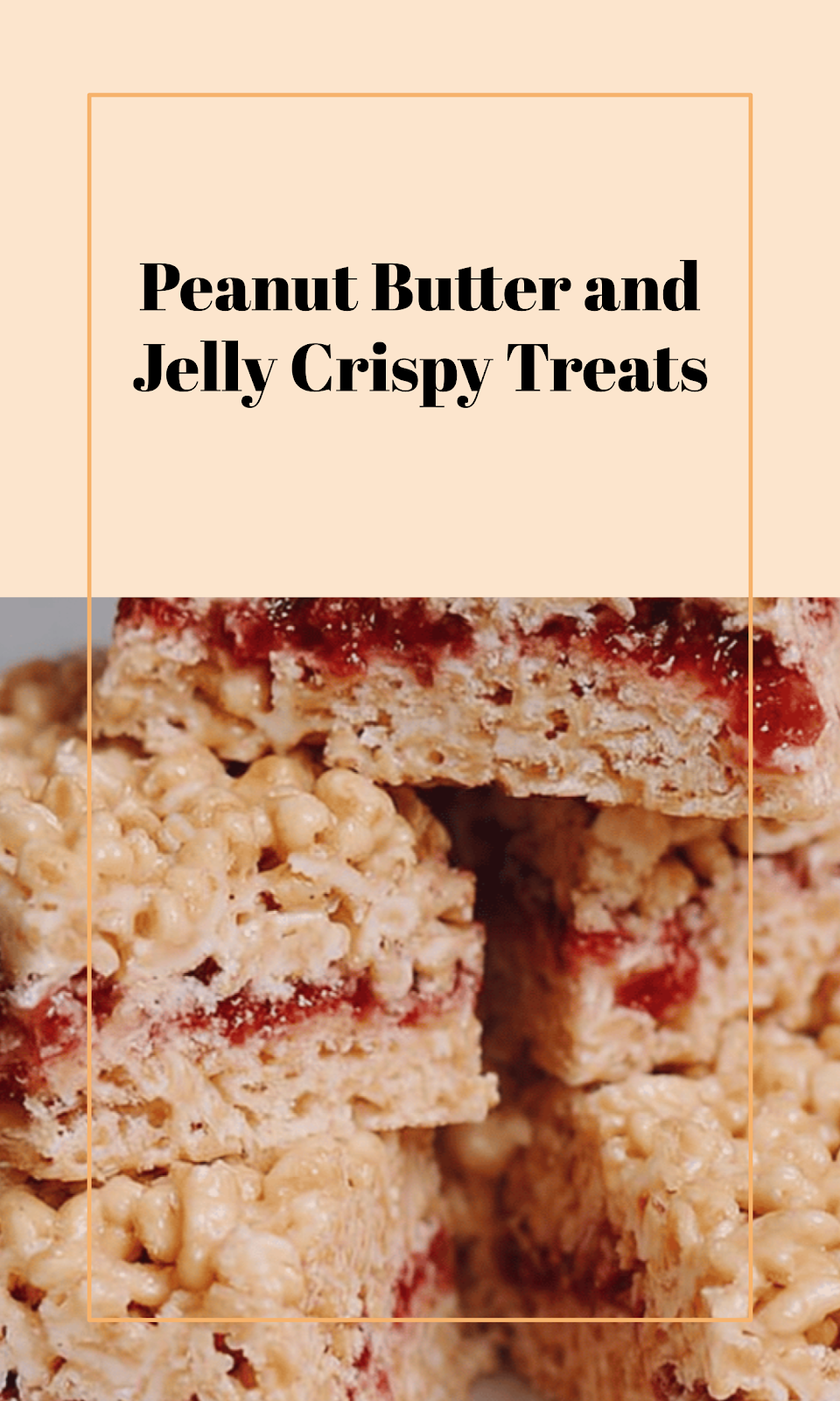 Peanut Butter Jelly Krispie Bars