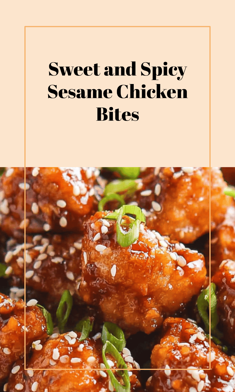 Quick Sweet-Spicy Sesame Chicken Bites