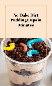 Quick and Easy No-Bake Dirt Pudding Cups