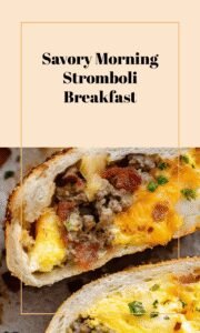 Savory Breakfast Stromboli Morning Delight