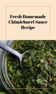 Simple Homemade Chimichurri Sauce