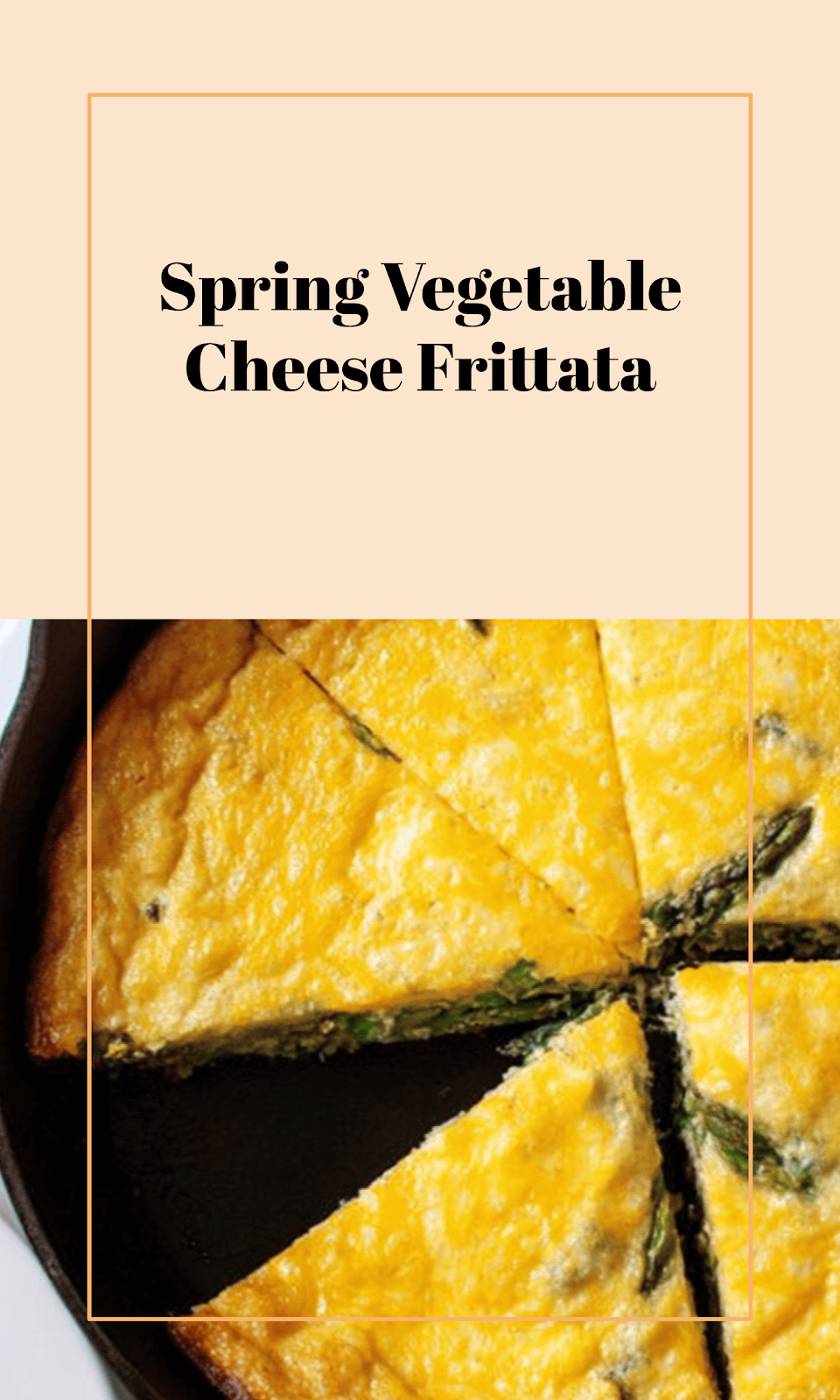 Spring Veggie & Cheese Frittata