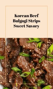 Sweet Savory Korean Beef Bulgogi Strips