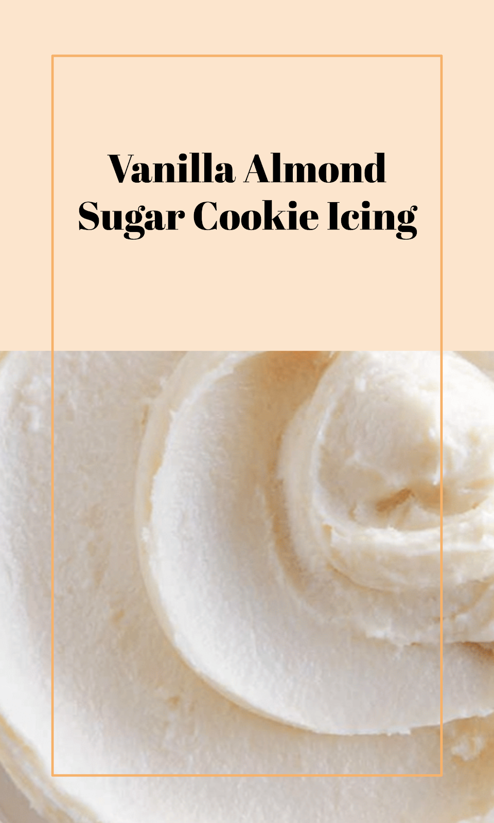 Vanilla Almond Sugar Cookie Frosting