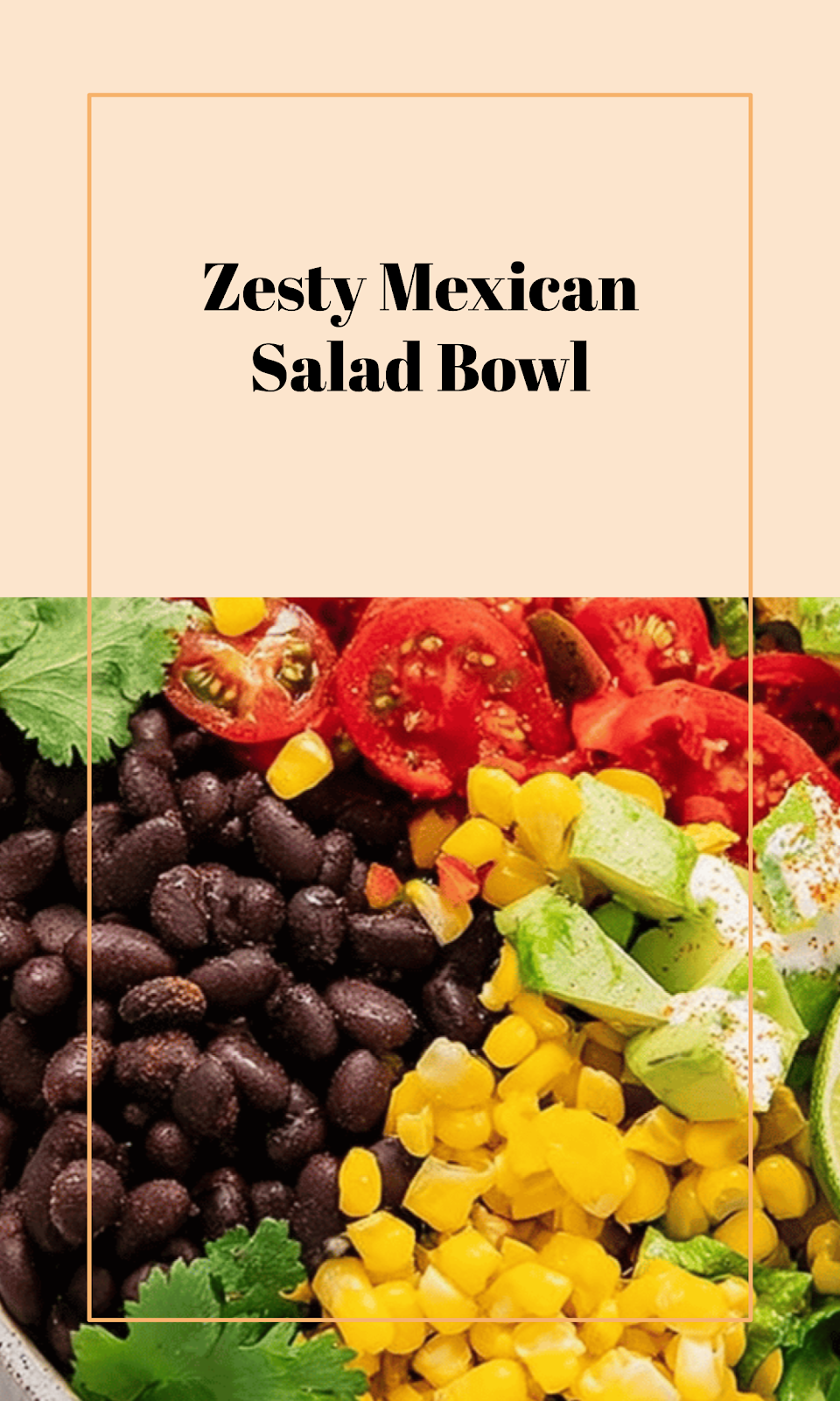 Zesty Mexican Salad Bowl